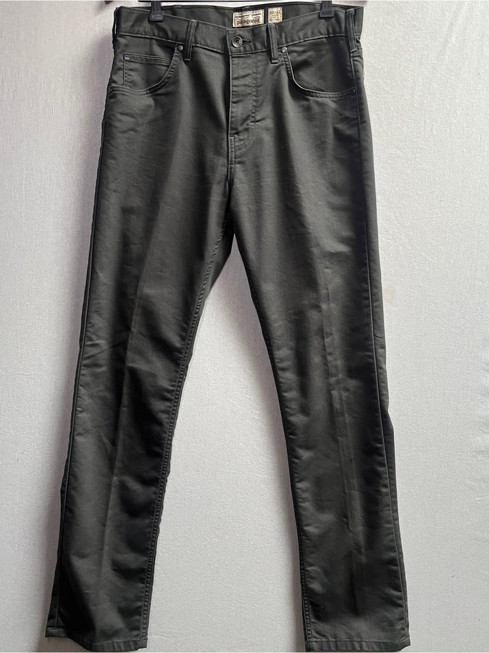 Patagonia Iron Clad Men's Slim Straight Grey Denim Jeans Size 32